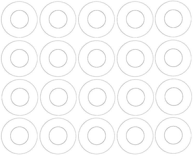 Sterling Seal CRG7530.100.062.150X20 7530 Ring Gasket, 1.31" ID, 1" Pipe Size, 1/16" Thick, Pressure Class 150#, PTFE/Virgin Teflon (Pack of 20)
